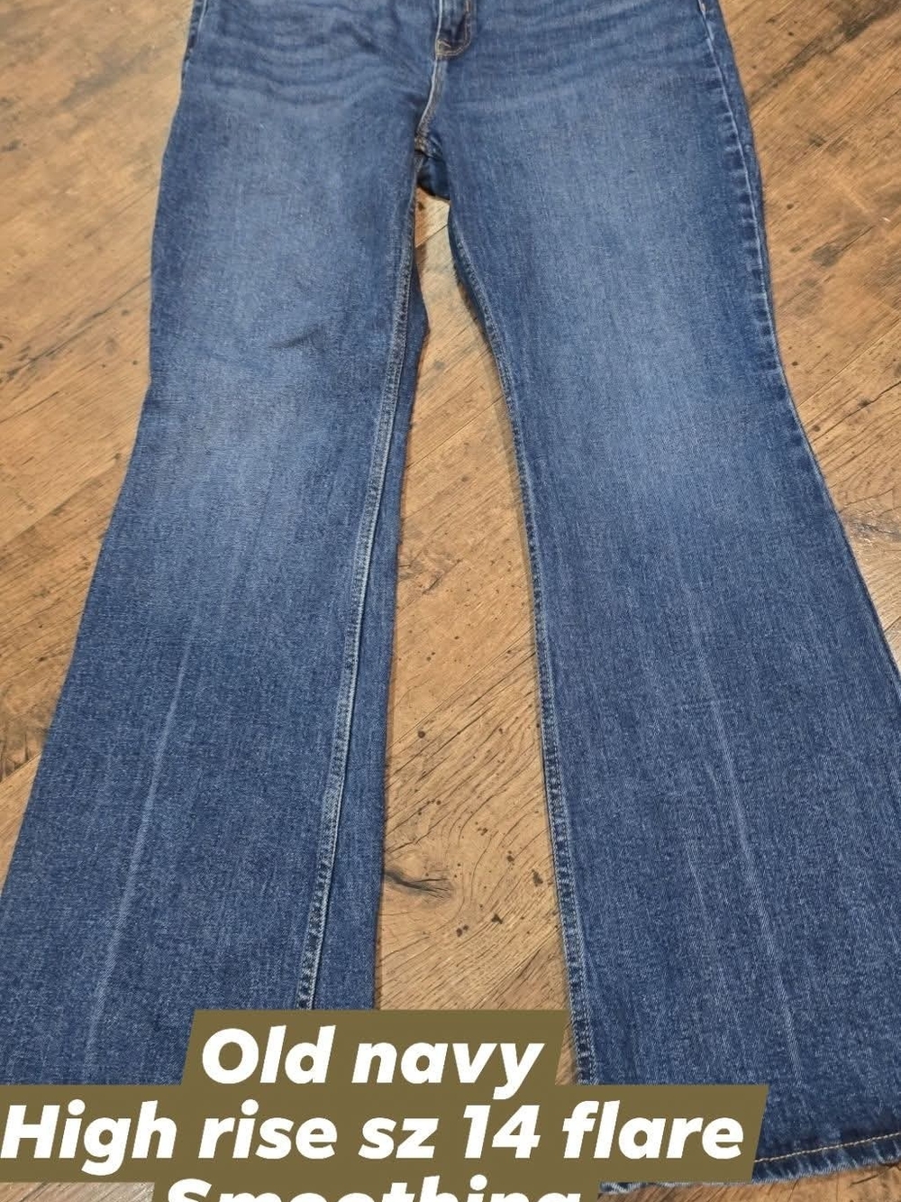Old Navy Women's High-Rise Flare Jeans in Medium Blue